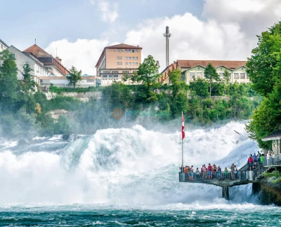 Half-Day Rhine Falls Tour with Laufen Castle - Enjoy a scenic half-day tour from Zurich to the Rhine Falls, Europe’s largest waterfall. Visit Laufen Castle, explore panoramic viewpoints, and return via Schaffhausen on a comfortable guided bus tour. Half-Day Rhine Falls Tour with Laufen Castle - Image 5 of 5