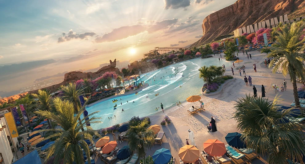 Aquarabia Qiddiya City - Explore Aquarabia Qiddiya City, the largest water park in the Middle East. Discover thrilling rides, family attractions, Surf Lagoon, and important visitor information for a fun-filled experience. Aquarabia Qiddiya City - Image 1 of 5