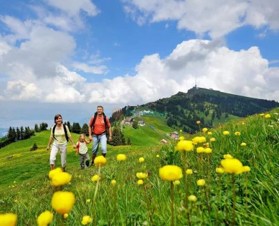 Mt. Rigi Day Tour with Cable Car, Cogwheel Train and Boat Cruise - Enjoy a scenic Mt. Rigi day tour from Zurich with cable car, cogwheel train, and Lake Lucerne boat cruise. Discover Lucerne Old Town, stunning Alpine views, and top Swiss attractions on this unforgettable full‑day trip. Mt. Rigi Day Tour with Cable Car, Cogwheel Train and Boat Cruise - Image 2 of 5