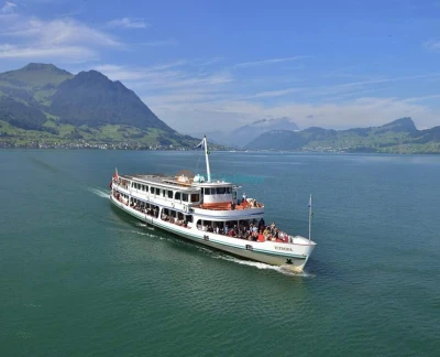 Mt. Rigi Day Tour with Cable Car, Cogwheel Train and Boat Cruise - Enjoy a scenic Mt. Rigi day tour from Zurich with cable car, cogwheel train, and Lake Lucerne boat cruise. Discover Lucerne Old Town, stunning Alpine views, and top Swiss attractions on this unforgettable full‑day trip. Mt. Rigi Day Tour with Cable Car, Cogwheel Train and Boat Cruise - Image 5 of 5
