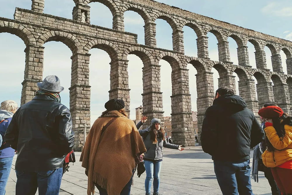 Avila Walls and Segovia Guided Tour - Discover Ávila and Segovia on a full-day tour from Madrid. Explore medieval walls, the Roman Aqueduct, and the Alcázar with a guided experience and stunning UNESCO sites. Avila Walls and Segovia Guided Tour - Image 2 of 5