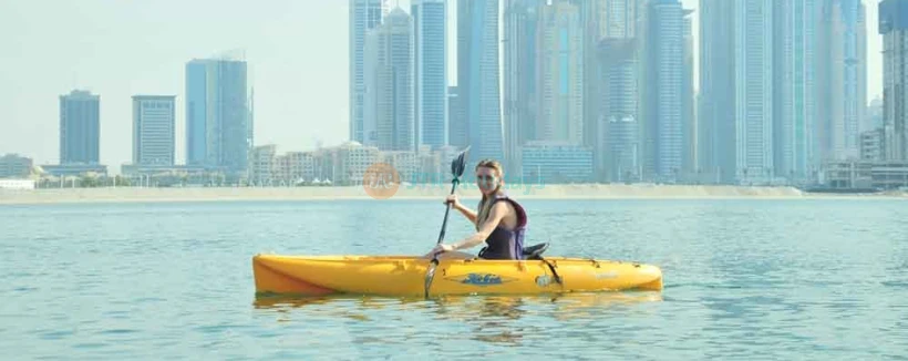 Kayaking in Dubai - Experience our kayak trip in Dubai. Kayaking is an incredible choice for the individuals who wish to make the most of Dubai's unrivalled sights from Kayaking which is an exhilarating sport that everyone can enjoy. Any individual above 12 years can take this astounding water ride. In addition, the paddler's body weight ought to be least 45 kg and not surpass 100 kg. Kayaking in Dubai - Image 4 of 5