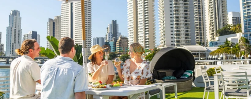 Gold Coast Sea World Cruises Buffet Lunch Cruise - Book a Gold Coast Buffet Lunch Cruise from Surfers Paradise. Enjoy scenic canal views, a delicious buffet lunch, and relaxing sightseeing on the water. Gold Coast Sea World Cruises Buffet Lunch Cruise - Image 4 of 5