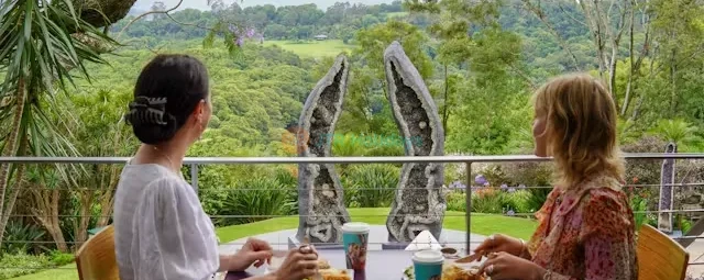 Byron Bay Crystal Castle & Shambhala Gardens Tickets - Book Byron Bay Crystal Castle & Shambhala Gardens Tickets with JTR Holidays. Explore stunning botanical gardens, giant natural crystals, meditation spaces, and scenic hinterland views near Byron Bay for a peaceful and memorable day out. Byron Bay Crystal Castle & Shambhala Gardens Tickets - Image 4 of 5