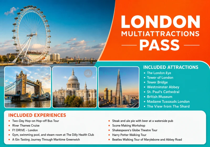 JTR London Multiattraktionspass
