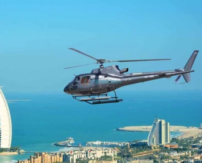 Helicopter Tour Dubai - Helicopter Tour, Helicopter Tour in Dubai, Book Helicopter Ride in Dubai. Featuring Dubai Creek, Port Rashid, Burj Al Arab Hotel, Jumeirah Palm... Helicopter Tour Dubai - Image 5 of 5