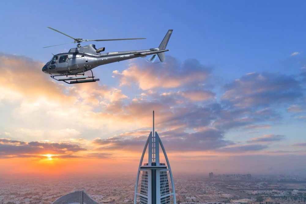 Private Helicopter Tour Dubai - Helicopter ride Dubai is created to ensure an unforgettable experience for all travelers and tourists who visit Dubai. Helicopter tour Dubai covers from the internationally renowned Burj Khalifa and world-famous Burj Al Arab to the spectacular beaches and The Palm Jumeirah. Private Helicopter Tour Dubai - Image 2 of 5