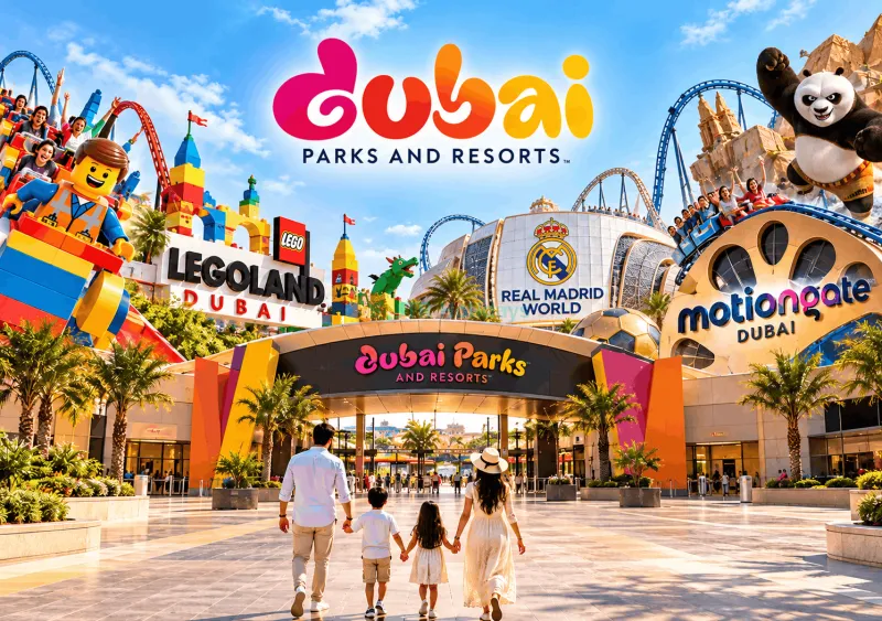 Dubai Parks & Resorts – 1-Tages-Ticket für 2 Parks