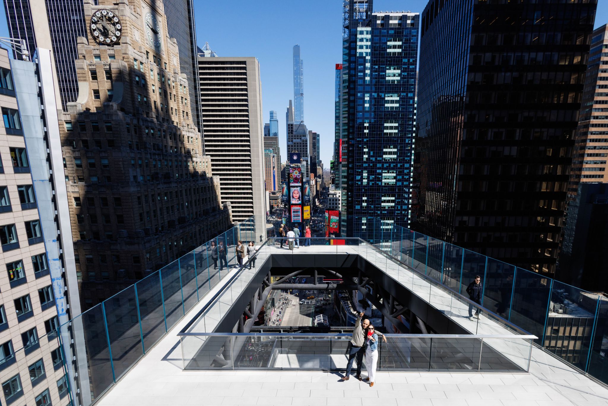 One Times Square Ticket - Ride a glass elevator to a skywalk 19 floors above Times Square for sweeping views and interactive exhibits about New Year's Eve traditions. One Times Square Ticket - Image 3 of 5