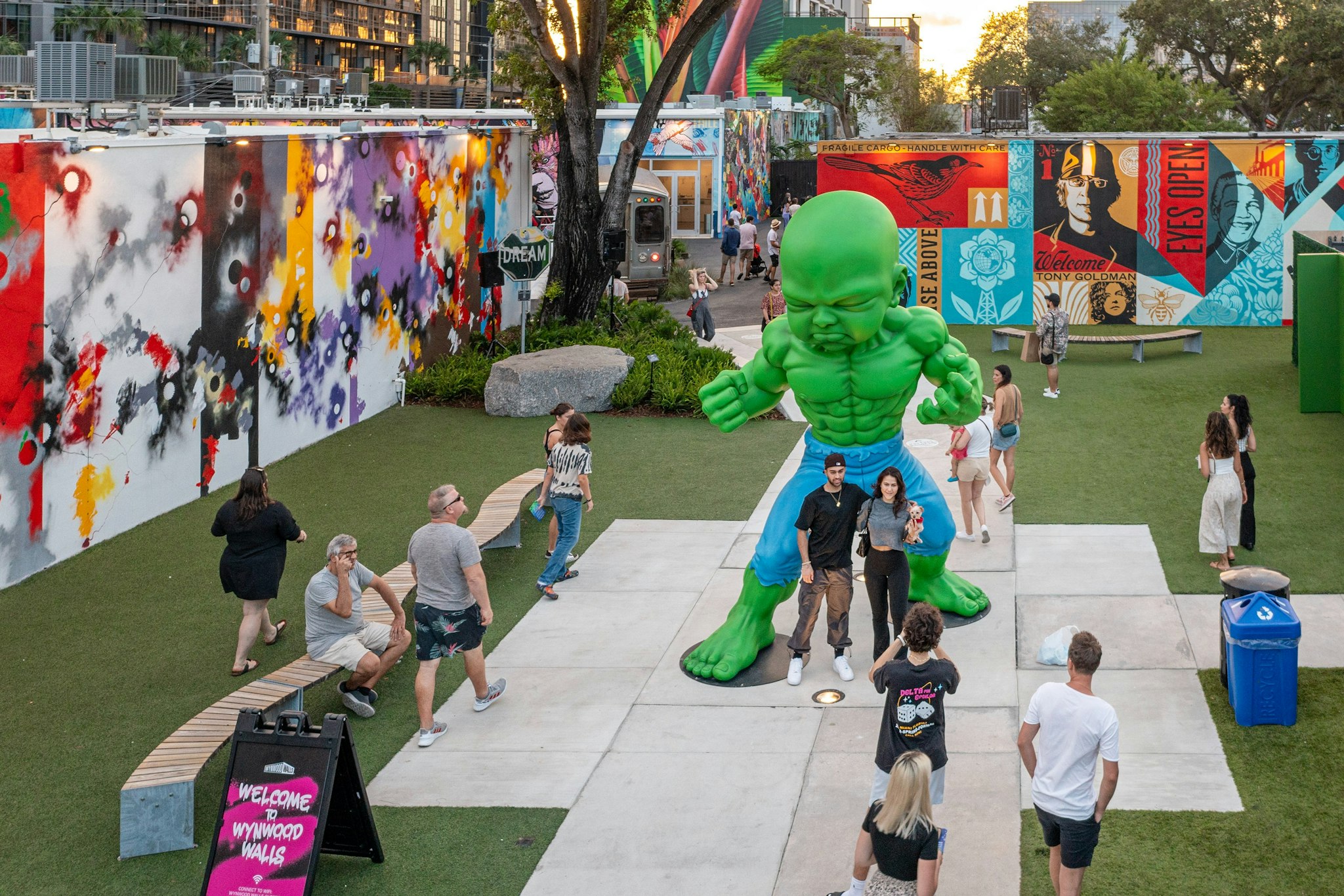 Wynwood Walls Miami - Discover colorful murals and sculptures at Wynwood Walls, Miami’s outdoor museum of street art and urban culture in the Wynwood district. Wynwood Walls Miami - Image 3 of 5