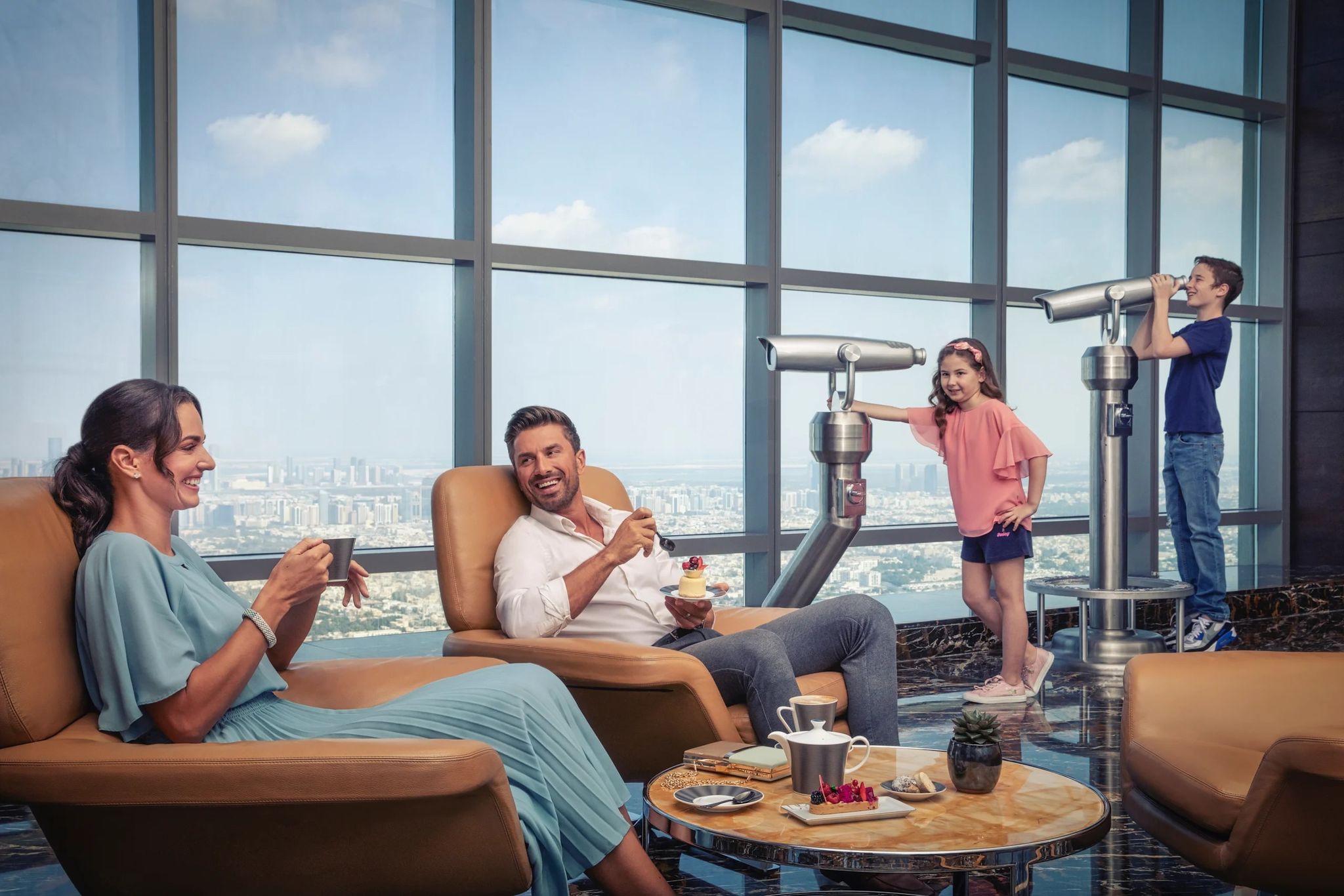 Observation Deck at 300 with Snack - Enjoy 360-degree views of Abu Dhabi from the 74th floor of Etihad Towers with a light snack and coffee or tea included. Observation Deck at 300 with Snack - Image 4 of 5