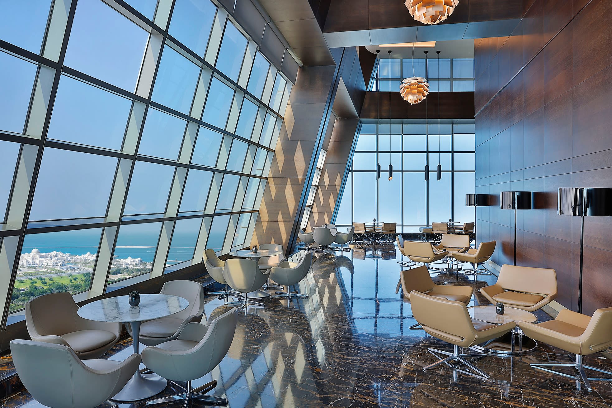 Observation Deck at 300 with Snack - Enjoy 360-degree views of Abu Dhabi from the 74th floor of Etihad Towers with a light snack and coffee or tea included. Observation Deck at 300 with Snack - Image 2 of 5