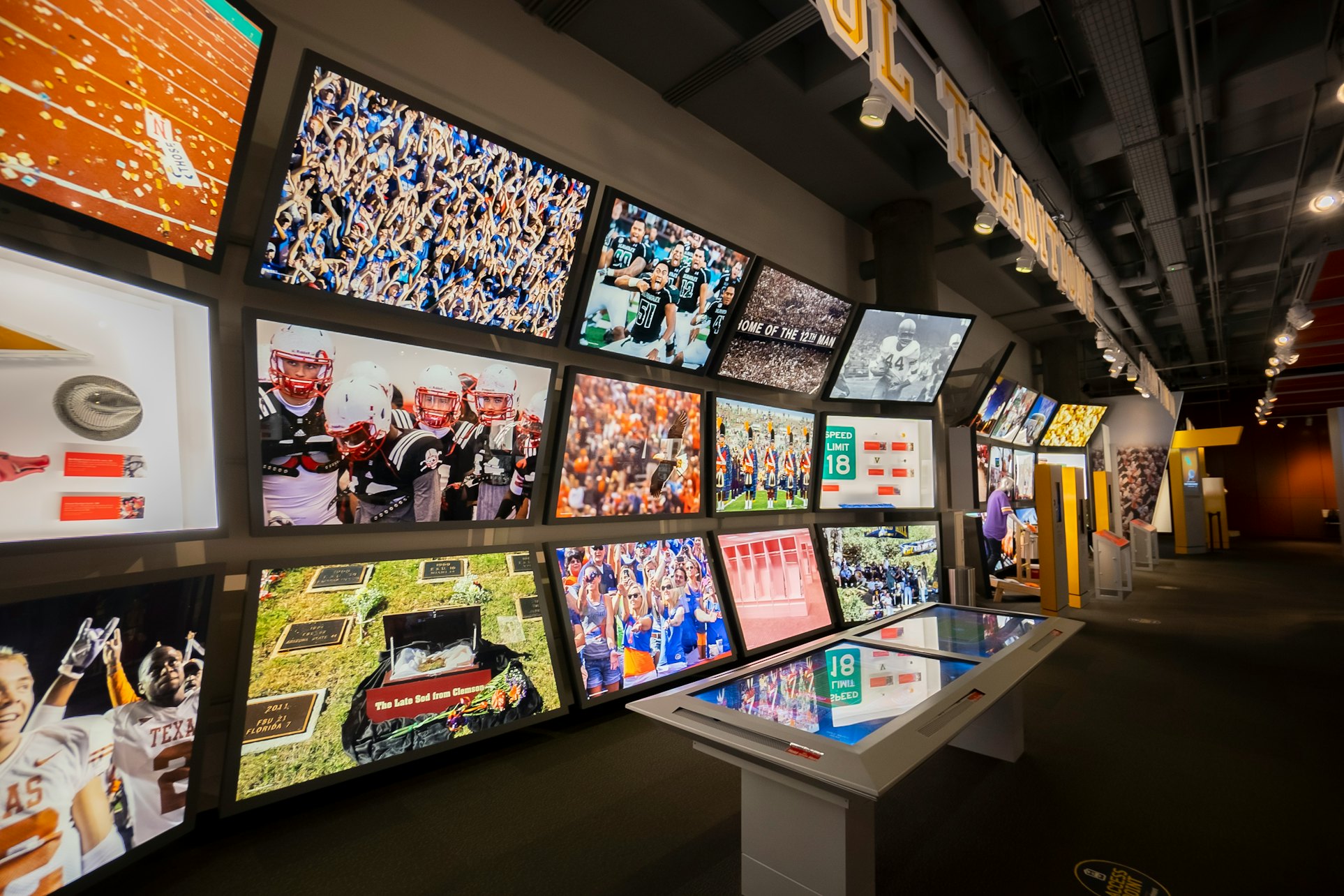 College Football Hall of Fame - Explore interactive exhibits, memorabilia, and a 45-yard indoor football field at the College Football Hall of Fame in Atlanta. College Football Hall of Fame - Image 5 of 5