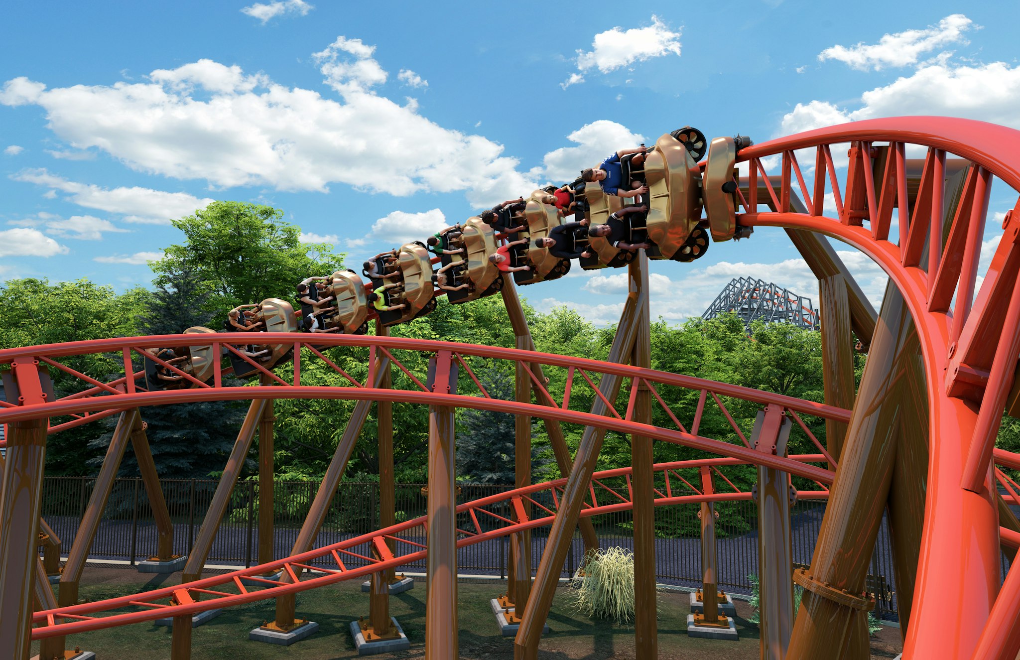 Six Flags New England - Bezoek Six Flags New England voor attracties zoals SUPERMAN™ The Ride en Wicked Cyclone plus gezinsgebieden en seizoensgebonden evenementen zoals Fright Fest en Oktoberfest. Six Flags New England - Afbeelding 3 van 5