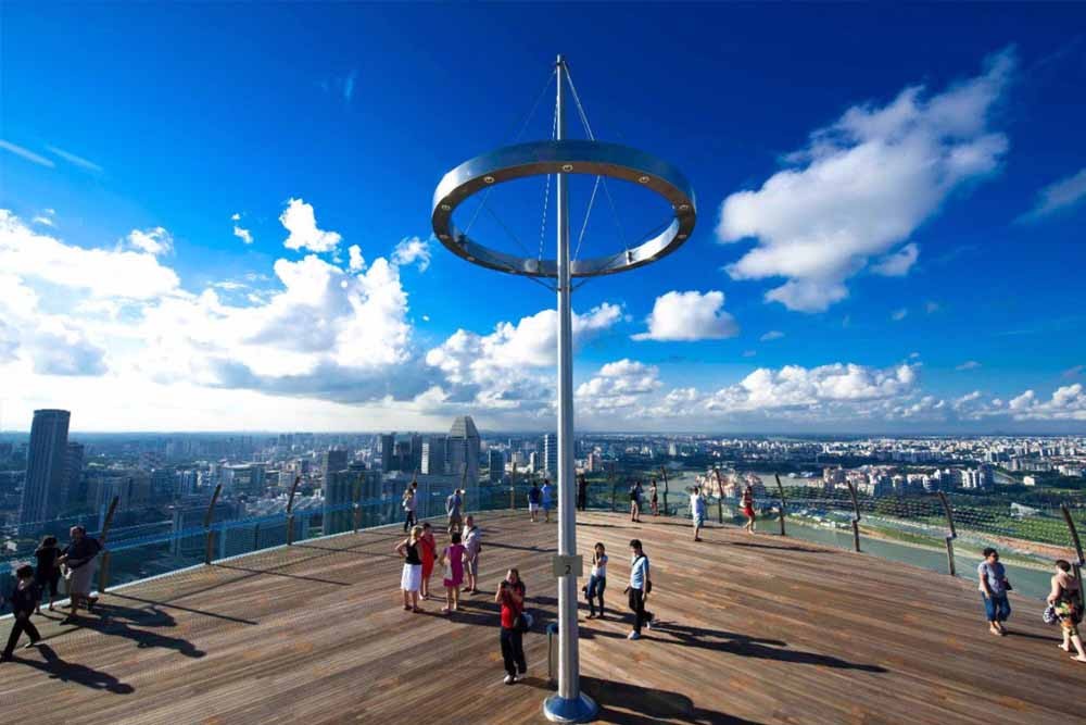 滨海湾金沙天空公园观景台 - 前往新加坡最具标志性的建筑之一——滨海湾金沙的顶部。从高达57层的金沙天空公园观景台欣赏狮城最壮观的景色。俯瞰令人印象深刻的城市风光、超级树丛、滨海湾花园的多彩景色以及更多美景。 滨海湾金沙天空公园观景台 - 图片 2 的 5