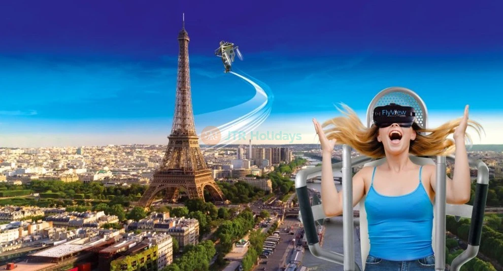 FlyView Paris - Through the latest in virtual-reality technology, you’ll take flight over Paris to experience the city as you’ve never seen it before. An amazingly realistic sensation of flight and immersive 360° images offer an original alternative to traditional tours of Paris. Fly-View is a unique opportunity to explore Paris in an all-new way and share a moment of excitement and adventure with friends and family of all ages. Take your VR Paris tour to the next level with Fly-View. FlyView Paris - Image 1 of 5