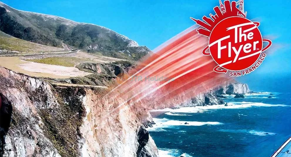 The Flyer San Francisco - Book the Flyer Ticket in San Francisco -with JTR Holidays. The Flyer San Francisco is one of the most thrilling and inspiring attractions for all ages, The Flyer—San Francisco is a perfect introduction to San Francisco and a riveting ride for locals, who will see San Francisco in a whole new way. The Flyer San Francisco - Image 1 of 5