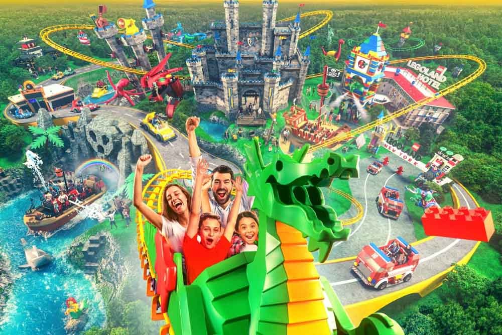 LEGOLAND New York Ticket - LEGOLAND New York Resort is more than an amusement park. With seven themed lands set across 150 acres, it's like stepping into another world. The park is home to many rides, shows and attractions. There are thrilling, kid-friendly roller coasters as well as a host of LEGO workshops, a 4D cinema, and much more! Block out the day, and get lost in New York's enormously vibrant world of LEGO. LEGOLAND New York Ticket - Image 1 of 5