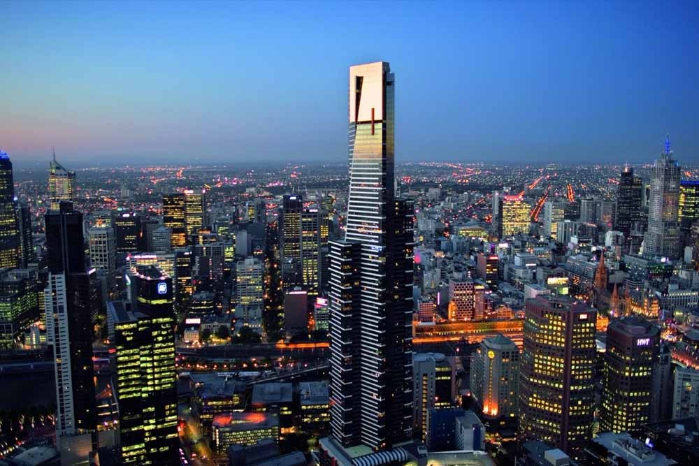 Melbourne Skydeck - Catch stunning panoramic views of the ranges by day and the dazzling Melbourne skyline by night. Skydeck 88 also offers activities and presents visitors with a collection of fun facts. Play around with the interactive Serendipity Table, spot key landmarks with viewfinders, or brave a walk onto "The Terrace". Melbourne Skydeck - Image 1 of 5
