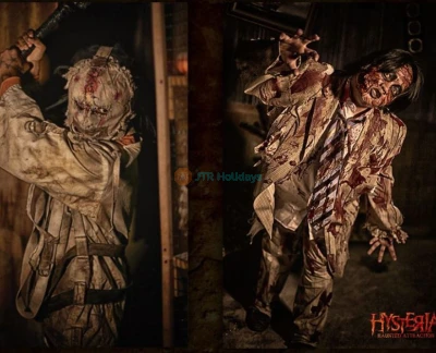 Hysteria Haunted Attraction Dubai - The first haunted attraction of its kind in the region, Hysteria is an extreme fear experience. It takes guests on a journey through their darkest nightmares and deepest fears. Please beware that this is not for the faint-hearted. The haunted house Dubai Mall operating on an everyday basis. Hysteria Haunted Attraction Dubai - Image 2 of 5