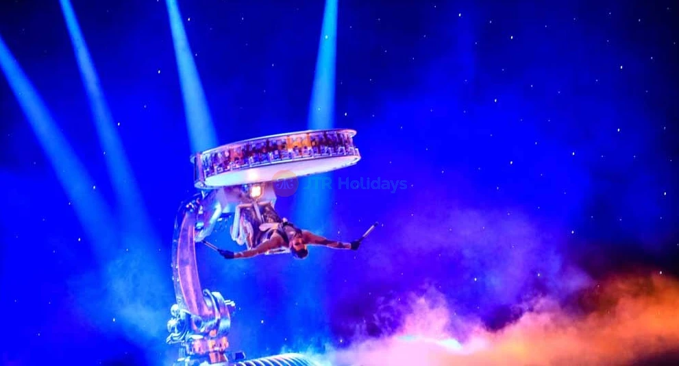 La Perle Ultimate Staycation Package - Enjoy a blissful escape for two at V Hotel with La Perle's ultimate staycation package at V Hotel. La Perle is a one-of-a-kind aqua show in the region that combines world-class talent with one of the most technologically-advanced theatre productions in the world. La Perle Ultimate Staycation Package - Image 1 of 5