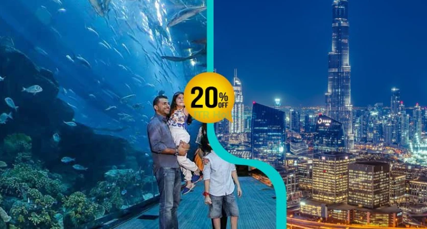 Burj Khalifa and Aquarium Combo Tickets  - Limited Time Discounted Offer - JTR Holidays