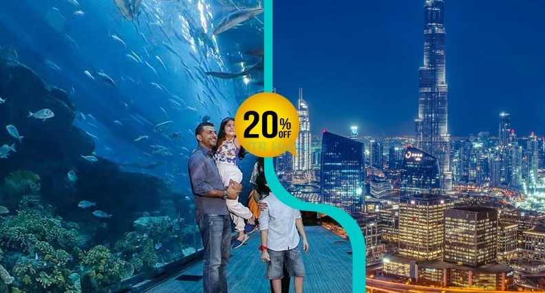 Burj Khalifa and Aquarium Combo Tickets  - Limited Time Discounted Offer - JTR Holidays - Image 1 of 5