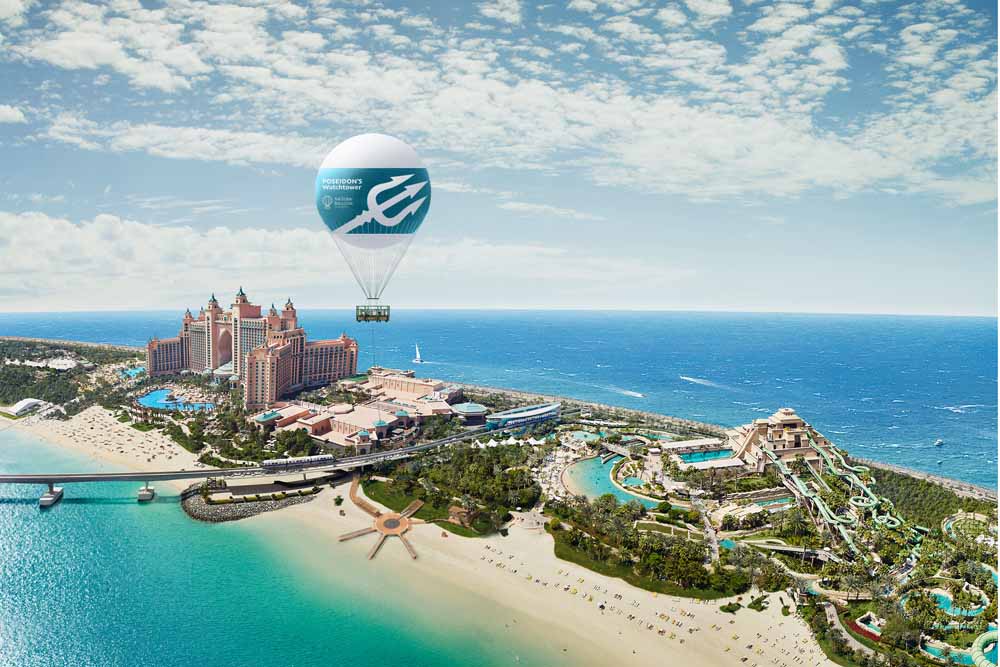 The Dubai Balloon at Atlantis - Experience Dubai like never before with The Dubai Balloon at Atlantis. Soar above the city's iconic skyline in luxury and comfort, capturing breathtaking views of landmarks from sunrise to sunset. Embark on a unique journey that promises safety, elegance, and unforgettable memories. The Dubai Balloon at Atlantis - Image 1 of 5