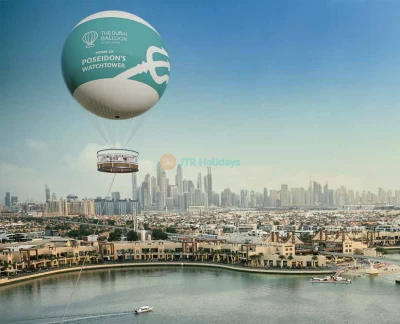 The Dubai Balloon at Atlantis - Experience Dubai like never before with The Dubai Balloon at Atlantis. Soar above the city's iconic skyline in luxury and comfort, capturing breathtaking views of landmarks from sunrise to sunset. Embark on a unique journey that promises safety, elegance, and unforgettable memories. The Dubai Balloon at Atlantis - Image 2 of 5