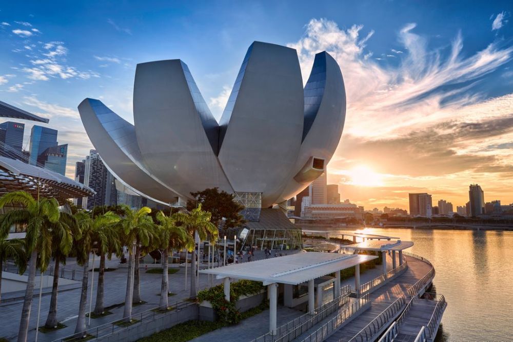 ArtScience Museum Singapore - Discover the ArtScience Museum at Marina Bay Sands, where art, science, and technology meet. Explore interactive exhibits and innovative displays that inspire creativity and curiosity. Dive into a world of imagination with our dynamic exhibitions, perfect for visitors of all ages. Experience the future of innovation at the ArtScience Museum. ArtScience Museum Singapore - Image 1 of 5