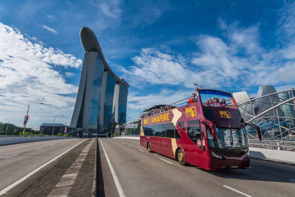 Big Bus Singapore Hop-on Hop-off Bus Tour - Explore Singapore’s top attractions with Big Bus Tours! Enjoy hop-on, hop-off tours of iconic landmarks like Marina Bay Sands, Gardens by the Bay, and more. Discover the city at your own pace with flexible tickets and live commentary. Book your Big Bus Singapore tickets now with JTR Holidays for the best rates! Big Bus Singapore Hop-on Hop-off Bus Tour - Image 4 of 5