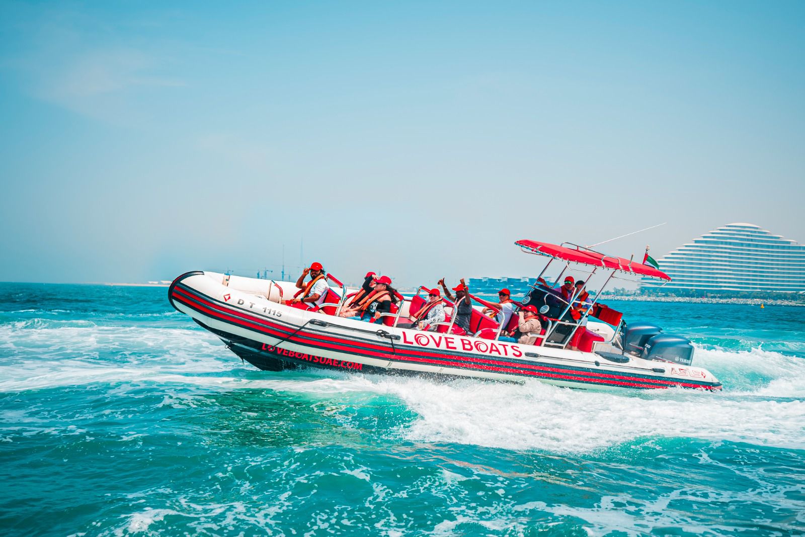 Love Boat Tour Dubai - Start your trip in the Dubai Marina Lagoon, pass by the world-famous 7-Star Burj Al Arab Hotel, then make your way to the Palm Jumeirah's notorious Atlantis the Palm Hotel. Trust us, these are remarkable sights that you don’t want to miss. Love Boat Tour Dubai - Image 3 of 5