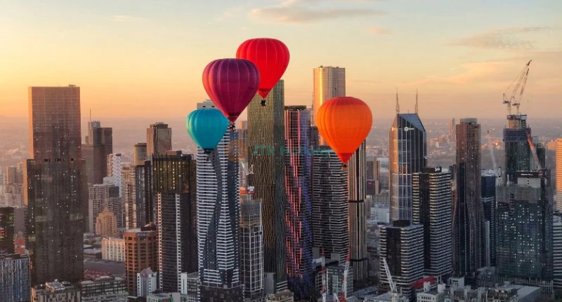 Volo in Mongolfiera su Melbourne