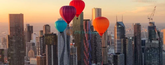 Hot Air Balloon Ride Over Melbourne Ticket | Sunrise City Views & Adventure - JTR Holidays