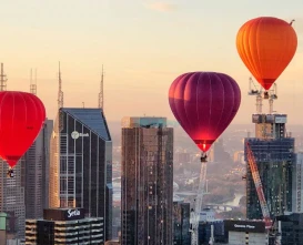 Hot Air Balloon Ride Over Melbourne Ticket | Sunrise City Views & Adventure - JTR Holidays