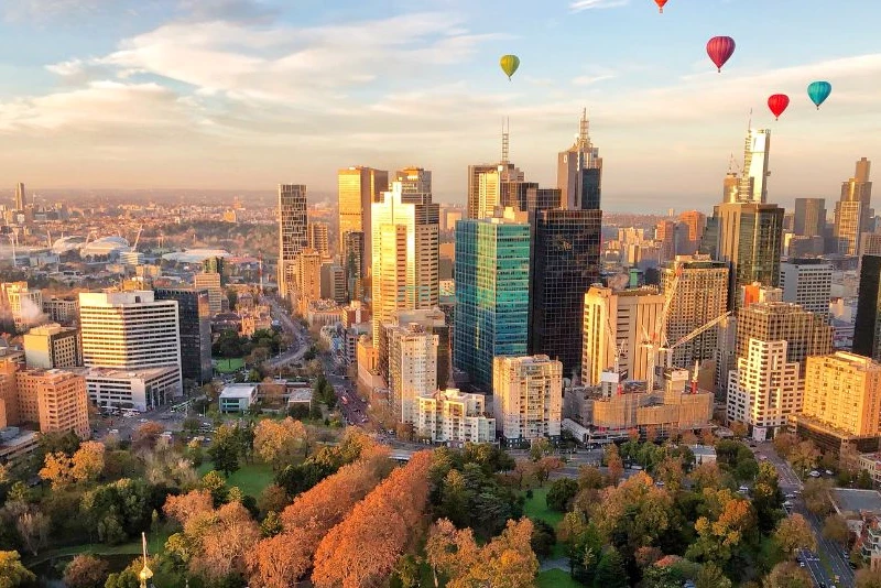 Hot Air Balloon Ride Over Melbourne Ticket | Sunrise City Views & Adventure - JTR Holidays