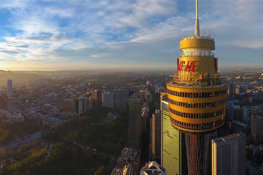 Sydney Tower Eye Observation Deck - Experience the true beauty of Sydney at the Sydney Tower Eye. The breathtaking 360-degree, sky-high view takes in every detail for more than 80km in any direction, from the Blue Mountains in the West and Botany Bay. You'll discover a new dimension to spectacular Sydney with our 4D cinema experience and Observation Deck. Experience the best views of Sydney and beyond from the top of Sydney Tower. Sydney Tower Eye Observation Deck - Image 1 of 5