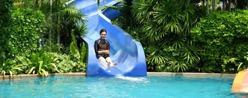 Pororo Aqua Park Bangkok - Dive into fun at Pororo Aqua Park Bangkok, the world's first Pororo-themed rooftop water park! Enjoy over 10,000 square meters of thrilling slides, wave pools, and interactive play areas designed for kids of all ages. Located atop Central Plaza Bangna, this family-friendly destination promises a day of excitement and laughter. Relax in resort-style lounges while enjoying delicious food and drinks. Join Pororo the Penguin and his friends for an unforgettable aquatic adventure in the heart of Bangkok! Pororo Aqua Park Bangkok - Image 4 of 5