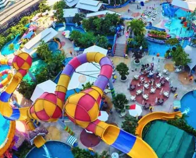 Pororo Aqua Park Bangkok - Dive into fun at Pororo Aqua Park Bangkok, the world's first Pororo-themed rooftop water park! Enjoy over 10,000 square meters of thrilling slides, wave pools, and interactive play areas designed for kids of all ages. Located atop Central Plaza Bangna, this family-friendly destination promises a day of excitement and laughter. Relax in resort-style lounges while enjoying delicious food and drinks. Join Pororo the Penguin and his friends for an unforgettable aquatic adventure in the heart of Bangkok! Pororo Aqua Park Bangkok - Image 5 of 5