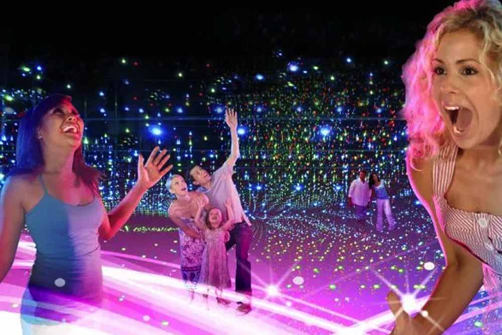 Infinity Attraction Gold Coast - Experience a mind-bending adventure at Infinity Attraction on the Gold Coast! Step into maze-like worlds filled with spectacular illusions, neon lights, and immersive environments. Perfect for friends and family, this unforgettable journey will spark your imagination and senses in every room. Infinity Attraction Gold Coast - Image 3 of 5