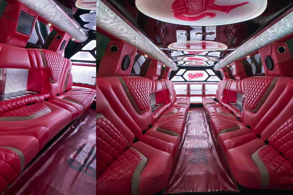 迪拜豪华加长林肯轿车接送 - GMC Yukon Barbie 粉红色 - Image 6 of 6