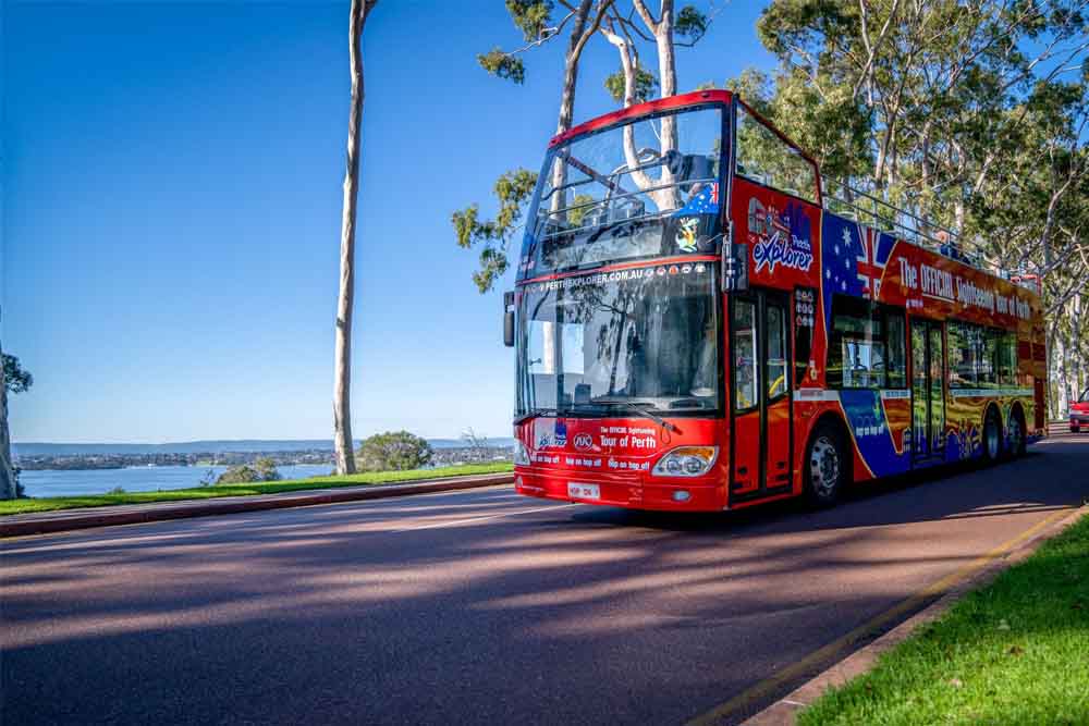 Perth Hop-On Hop-Off Bus Tour - Discover Perth’s top attractions with the Perth Hop-On Hop-Off Bus Tour. Visit iconic landmarks like Kings Park, Elizabeth Quay, and Crown Perth at your own pace. Enjoy panoramic views, onboard commentary, and flexible ticket options. Book your Perth Hop-On Hop-Off Bus Tour today. Perth Hop-On Hop-Off Bus Tour - Image 1 of 5