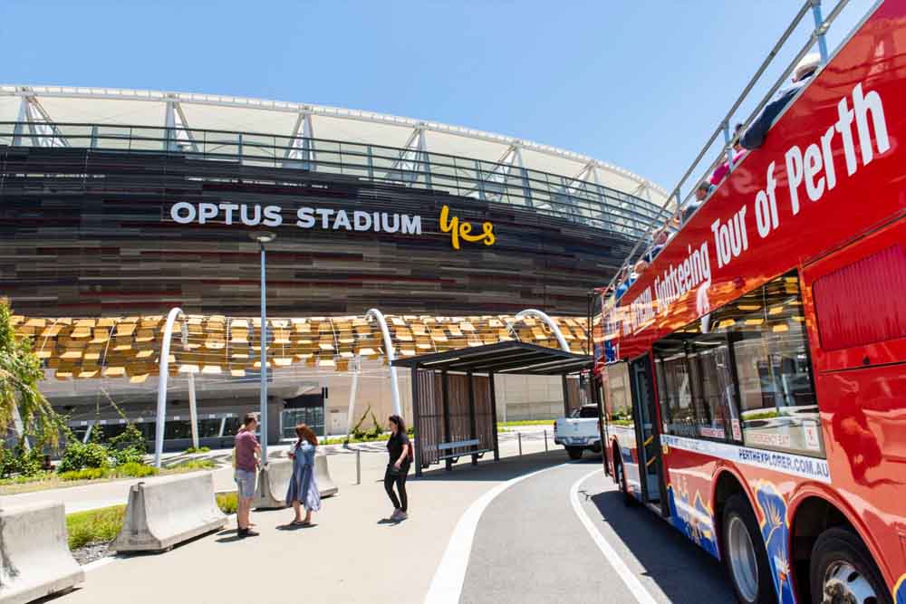 Visite en bus à arrêts multiples de Perth - Découvrez les principales attractions de Perth avec la visite en bus à arrêts multiples de Perth. Visitez des sites emblématiques tels que Parc Kings, Quai Elizabeth et Crown de Perth à votre rythme. Profitez de vues panoramiques, de commentaires à bord et d'options de billets flexibles. Réservez votre visite en bus à arrêts multiples de Perth dès aujourd'hui. Visite en bus à arrêts multiples de Perth - Image 3 sur 5