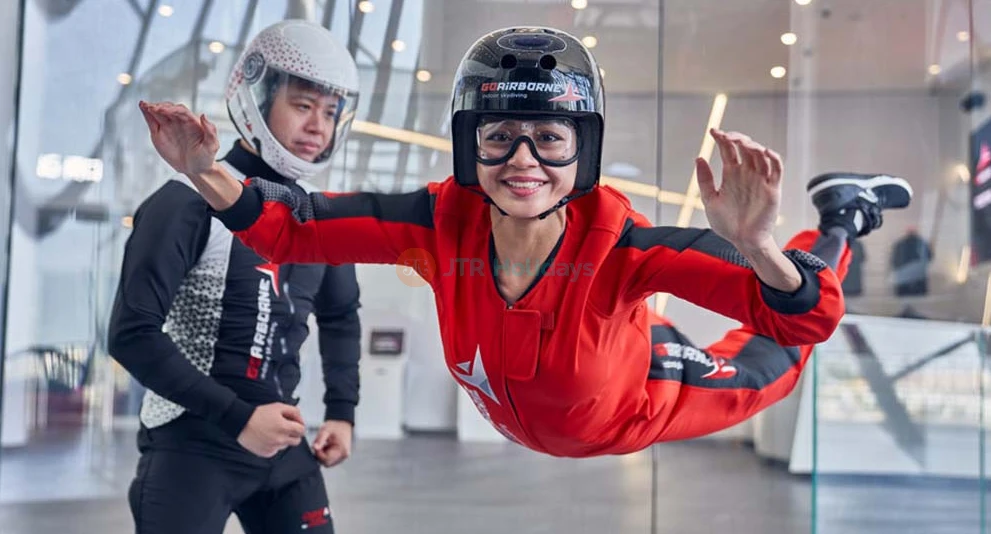 GoAirborne Indoor Skydiving Macau | Ultimate Indoor Skydiving Experience - JTR Holidays - Image 1 of 5