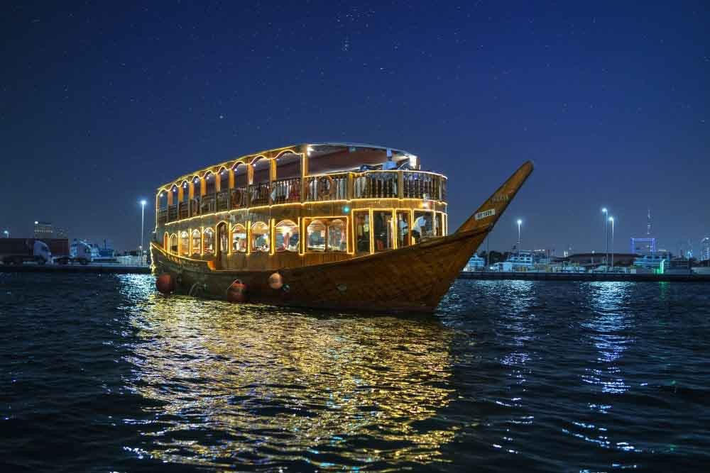 Dubai Creek Luxury Dhow Dinner Cruise - Image 1 of 6