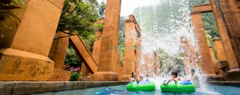 Sunway Lost World of Tambun - Lost World of Tambun Theme Park is the ultimate destination for family fun and adventure in Ipoh. Explore thrilling water rides, exotic wildlife, and relaxing hot springs, all in one incredible location. This Lost World of Tambun Theme Park offers unique attractions like the Lost World Petting Zoo and Adventure Park for endless excitement. Enjoy the magical night ambiance with illuminated gardens and live shows. Make unforgettable memories at Lost World of Tambun Theme Park, the perfect spot for fun, relaxation, and discovery. Visit Lost World of Tambun Theme Park today for an experience you'll cherish forever! Sunway Lost World of Tambun - Image 3 of 5