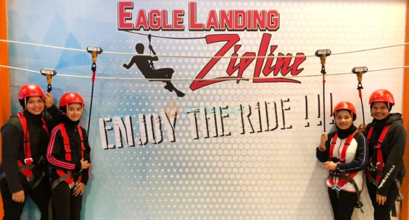 Eagle Landing Zipline - Thrilling Adventure Across the Mall - JTR Holidays