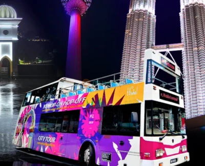 KL Hop-on Hop-off Bus Pass - Discover Kuala Lumpur's highlights with the KL Hop-on Hop-off Bus Pass! The KL Hop-on Hop-off Bus Pass offers unlimited rides across 20+ stops, covering iconic landmarks like the Petronas Towers, Chinatown, and KL Tower. Enjoy a flexible and hassle-free sightseeing experience with the KL Hop-on Hop-off Bus Pass, perfect for solo travelers, families, or groups. With live commentary and air-conditioned comfort, the KL Hop-on Hop-off Bus Pass is your ticket to explore the city at your own pace. KL Hop-on Hop-off Bus Pass - Image 5 of 5