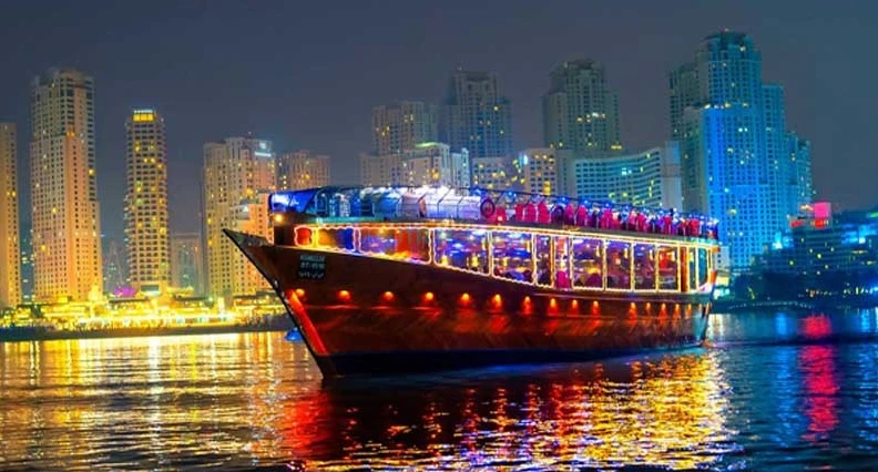 Marina Royal Dinner Dhow Cruise - Luxury Dinner Cruise in Dubai - JTR Holidays - Image 1 of 5