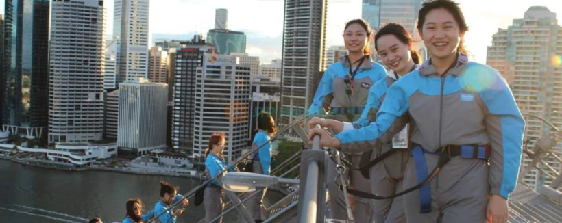 Story Bridge Adventure Climb - Experience the thrill of the Story Bridge Adventure Climb, one of only three bridge climbs in the world. The Story Bridge Adventure Climb offers breathtaking views of Brisbane and a fun, safe activity for all fitness levels. Learn fascinating stories about Brisbane’s history during the Story Bridge Adventure Climb. With over 150,000 successful climbs, the Story Bridge Adventure Climb is perfect for beginners and thrill-seekers alike. Don’t miss the chance to try the Story Bridge Adventure Climb and create unforgettable memories in Brisbane! Story Bridge Adventure Climb - Image 4 of 5